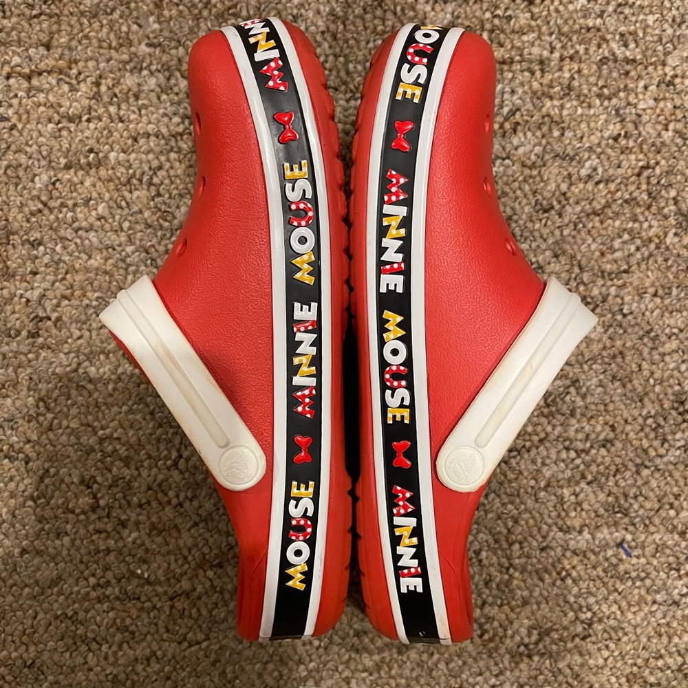 Disney Parks X  Minnie Mouse III Red Band Slip On‎ Crocs - Picture 2 of 9